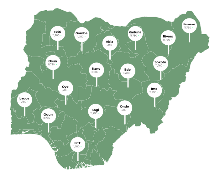 Nigeria coverage map